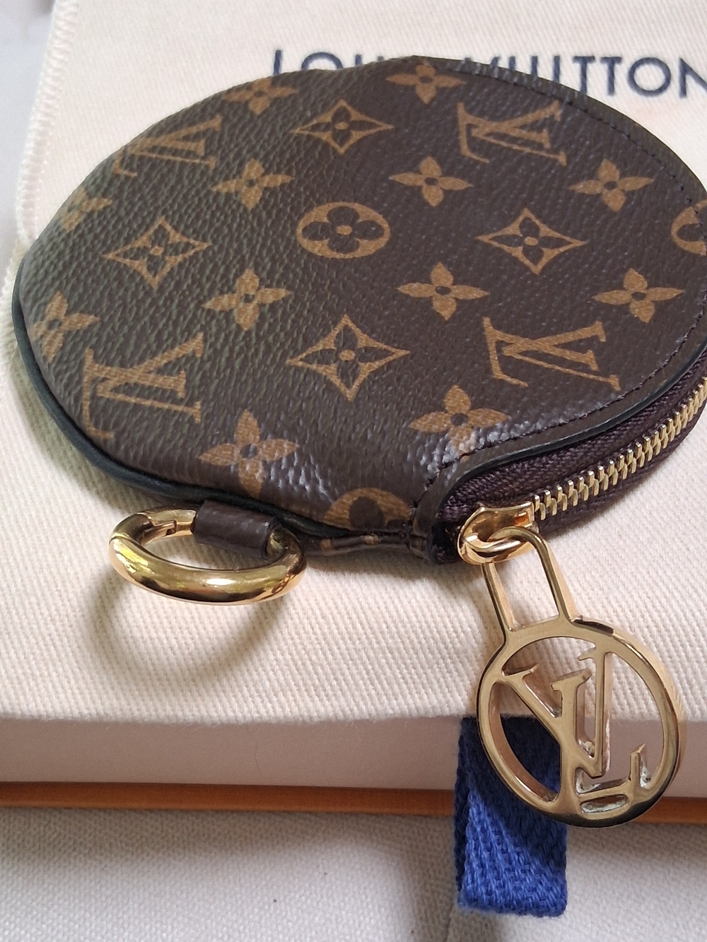 Louis Vuitton Coin Pouch from Trio Pouch Set. Cert of Authenticity Included